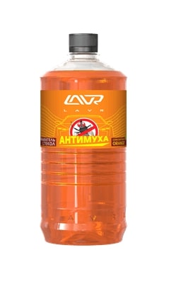 Омыватель стекол Антимуха Orange Концентрат Lavr Ln1217 1 л, Жидкости для омывателя стекла